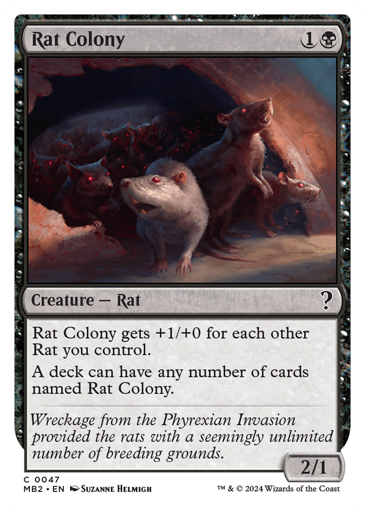 Rat Colony (White Border) [Mystery Booster 2] | Devastation Store