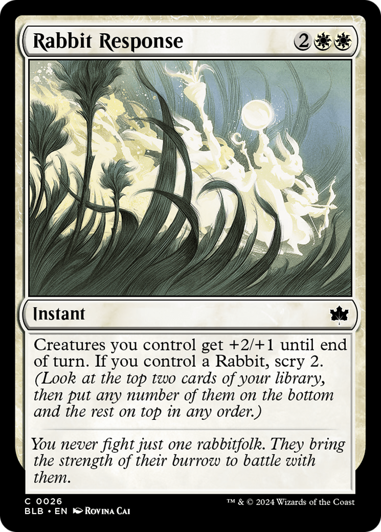 Rabbit Response [Bloomburrow] | Devastation Store