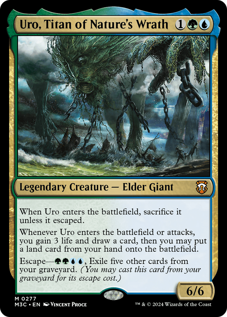 Uro, Titan of Nature's Wrath (Ripple Foil) [Modern Horizons 3 Commander] | Devastation Store