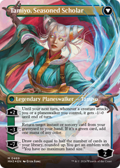 Tamiyo, Inquisitive Student // Tamiyo, Seasoned Scholar (Borderless) (Textured Foil) [Modern Horizons 3] | Devastation Store