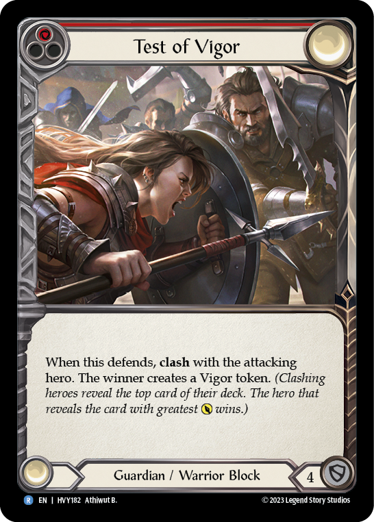 Test of Vigor [HVY182] (Heavy Hitters)  Rainbow Foil | Devastation Store