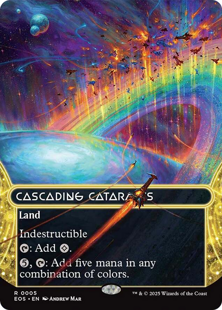 Cascading Cataracts (0005) (Borderless) [Edge of Eternities: Stellar Sights] | Devastation Store