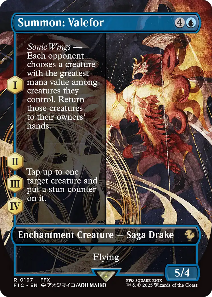 Summon: Valefor (Borderless) [FINAL FANTASY Commander] | Devastation Store