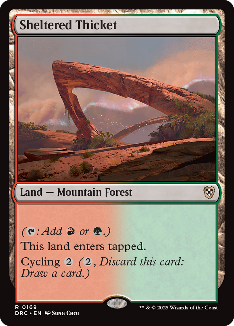 Sheltered Thicket [Aetherdrift Commander] | Devastation Store
