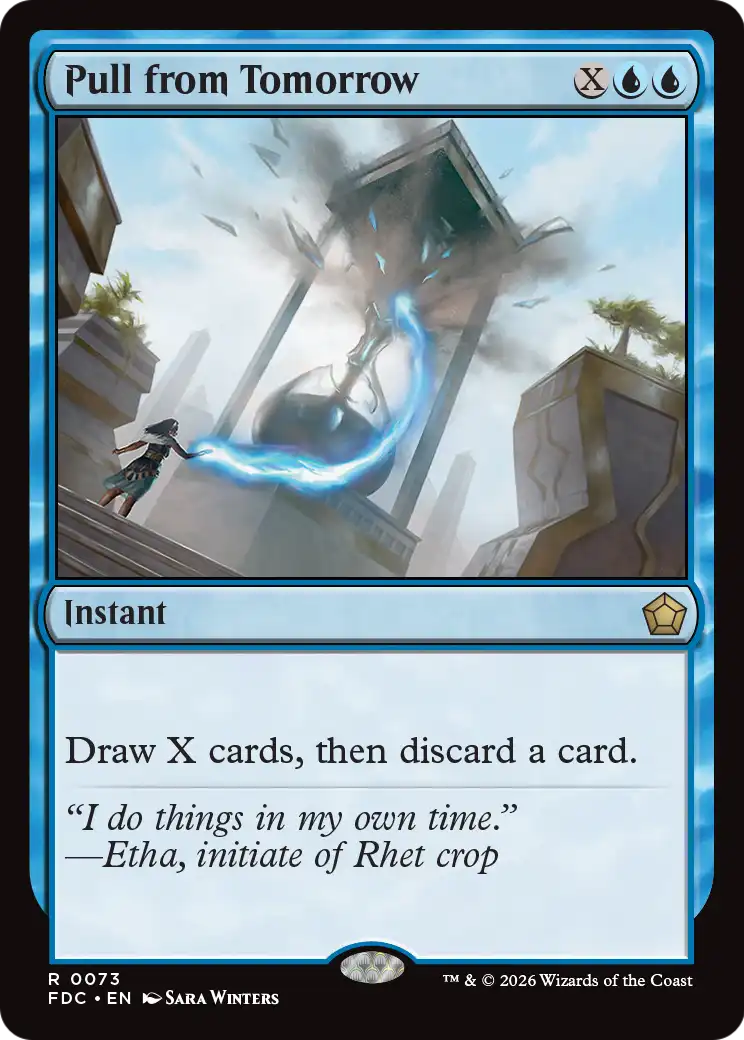 Pull from Tomorrow [Foundations Commander] | Devastation Store