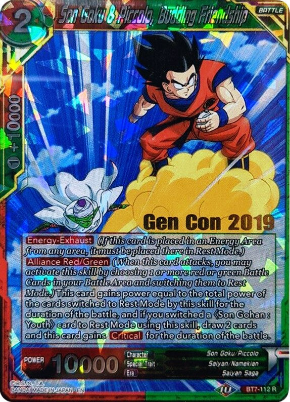 Son Goku & Piccolo, Budding Friendship (Gen Con 2019) (BT7-112_PR) [Promotion Cards] | Devastation Store