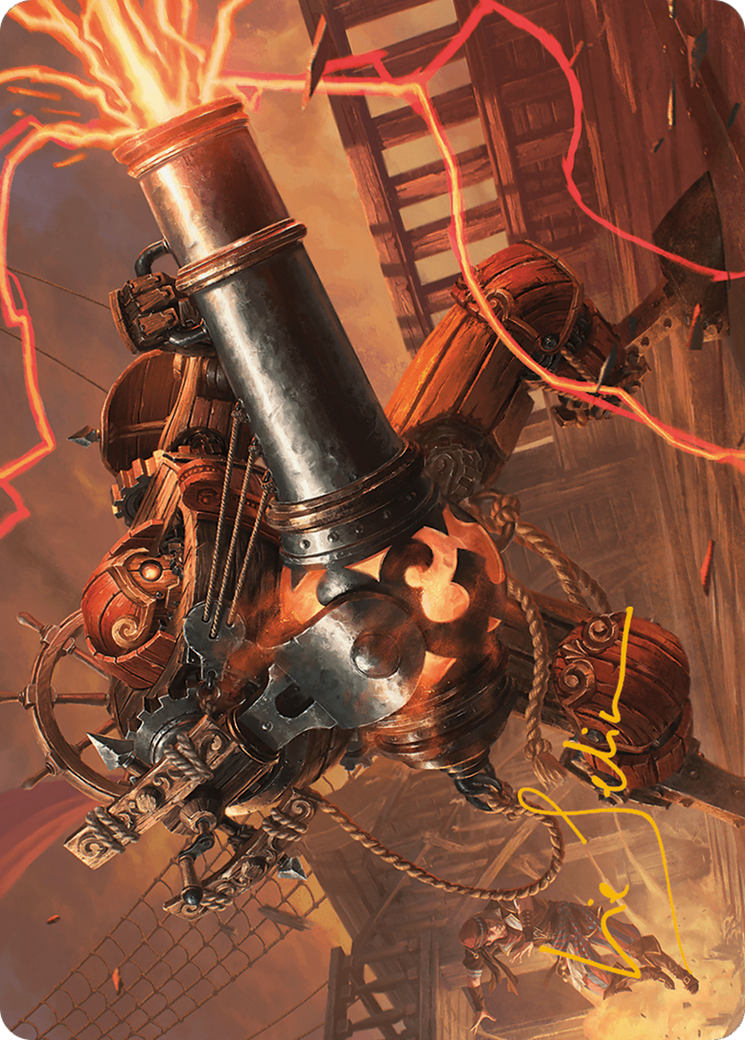 Blaster Hulk Art Card (Gold-Stamped Signature) [Modern Horizons 3 Art Series] | Devastation Store