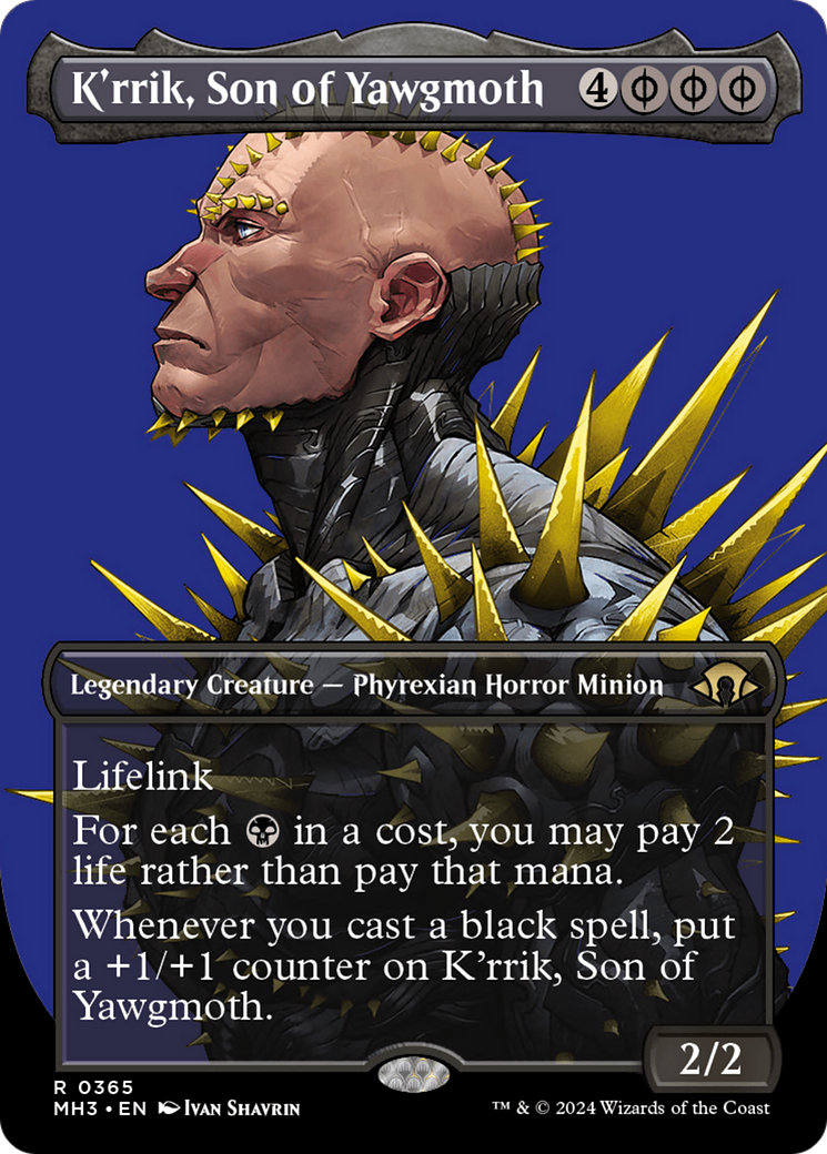 K'rrik, Son of Yawgmoth (Borderless) [Modern Horizons 3] | Devastation Store