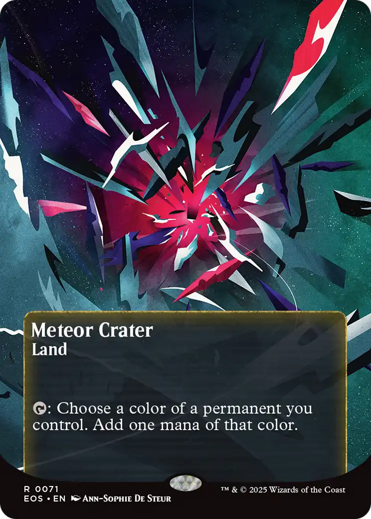 Meteor Crater (0071) (Borderless) [Edge of Eternities: Stellar Sights] | Devastation Store