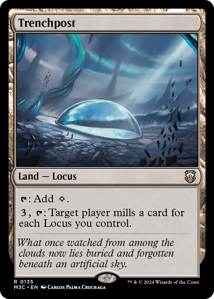 Trenchpost (Extended Art) (Ripple Foil) [Modern Horizons 3 Commander] | Devastation Store