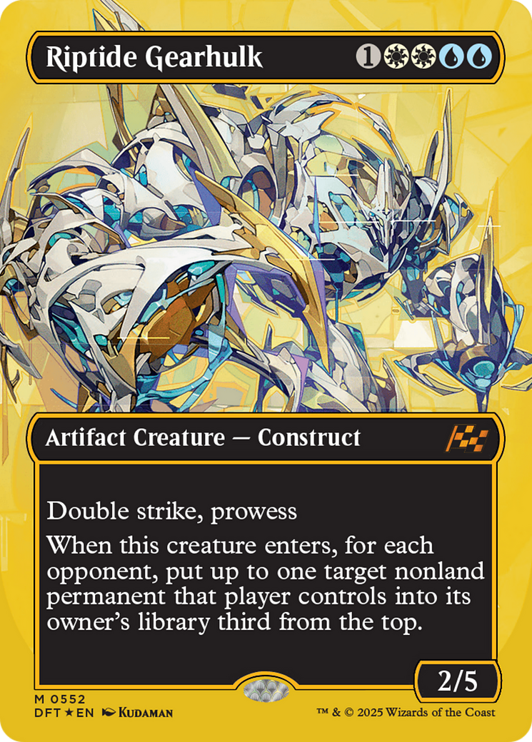 Riptide Gearhulk (Borderless) (First-Place Foil) [Aetherdrift] | Devastation Store