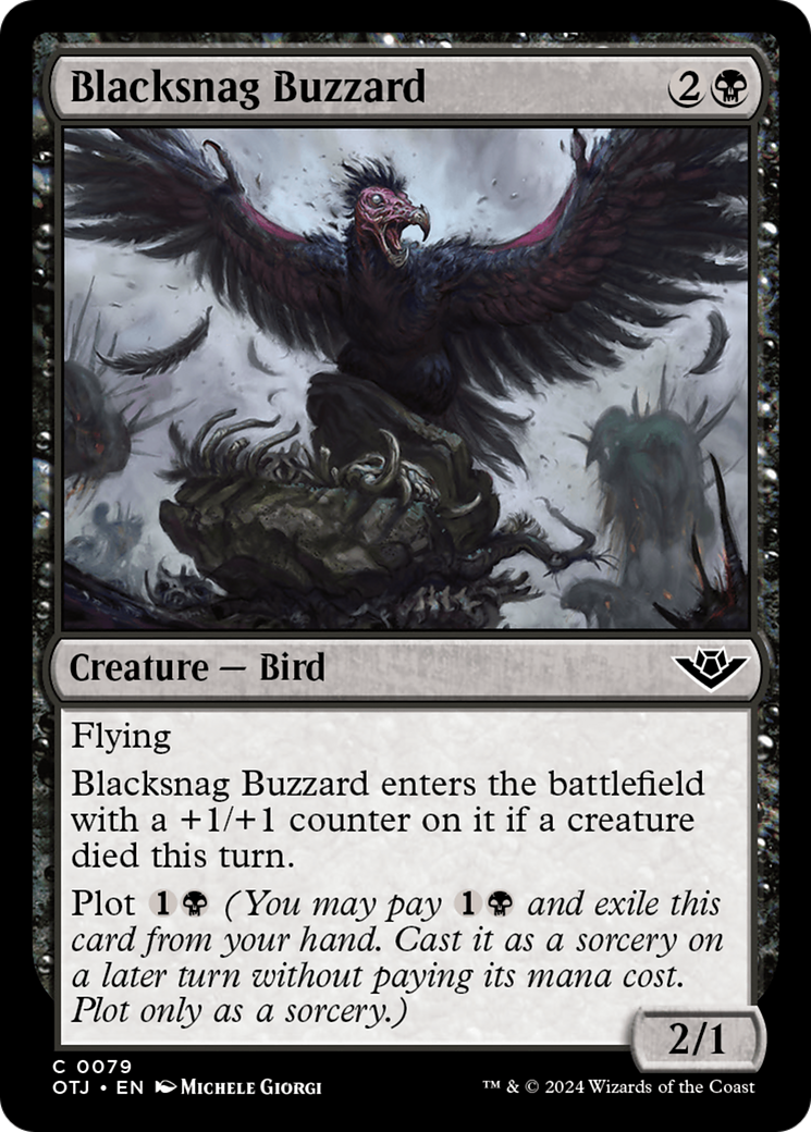 Blacksnag Buzzard [Outlaws of Thunder Junction] | Devastation Store