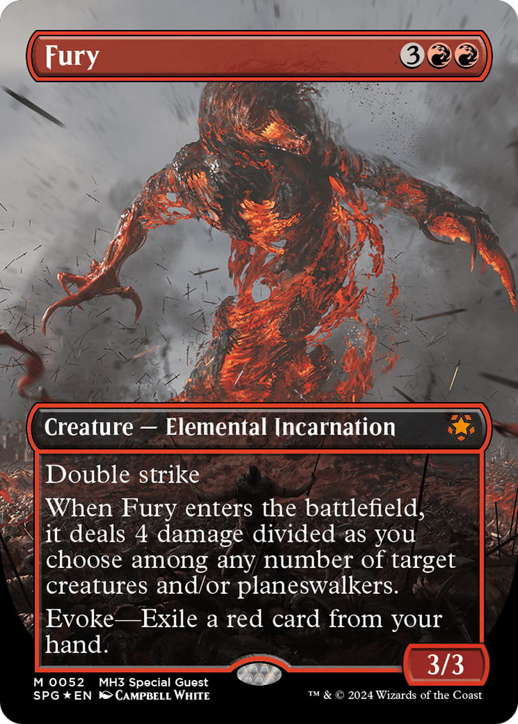Fury (Borderless) (Textured Foil) [Modern Horizons 3 Special Guests] | Devastation Store