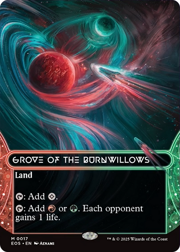 Grove of the Burnwillows (0017) (Borderless) [Edge of Eternities: Stellar Sights] | Devastation Store