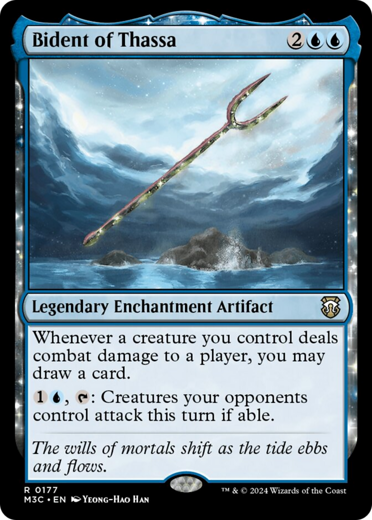 Bident of Thassa (Ripple Foil) [Modern Horizons 3 Commander] | Devastation Store