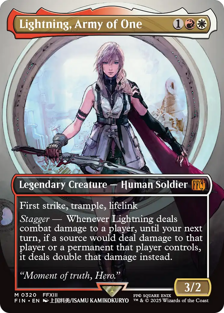 Lightning, Army of One (Borderless) (0320) [FINAL FANTASY] | Devastation Store