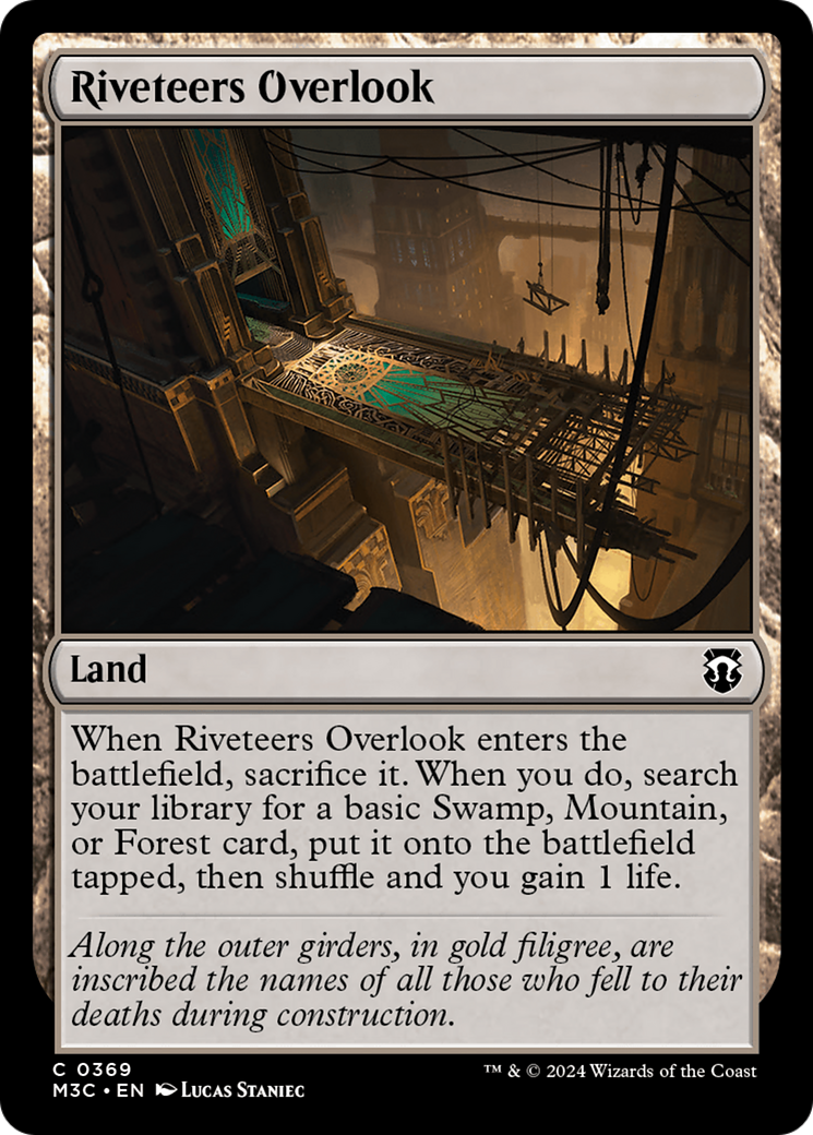 Riveteers Overlook (Ripple Foil) [Modern Horizons 3 Commander] | Devastation Store
