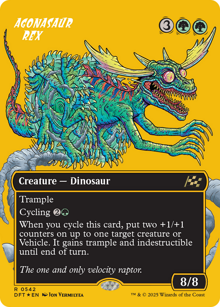 Agonasaur Rex (Borderless) (First-Place Foil) [Aetherdrift] | Devastation Store