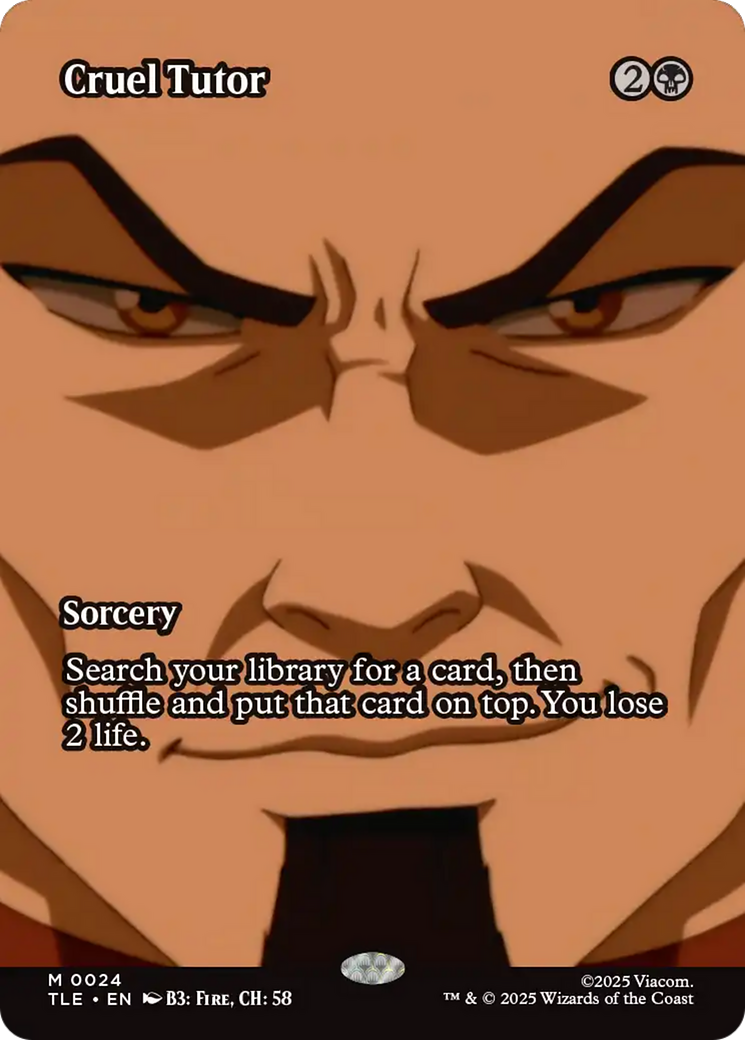 Cruel Tutor (Borderless) [Avatar: The Last Airbender: Eternal-Legal] | Devastation Store