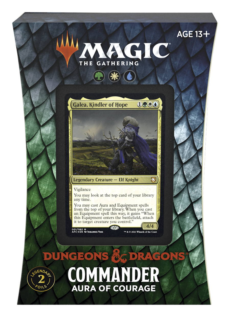 Dungeons & Dragons: Adventures in the Forgotten Realms - Commander Deck (Aura of Courage) | Devastation Store
