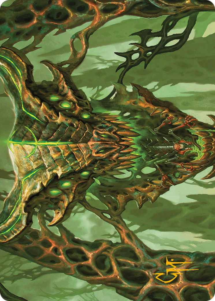 Colossal Dreadmask Art Card (Gold-Stamped Signature) [Modern Horizons 3 Art Series] | Devastation Store