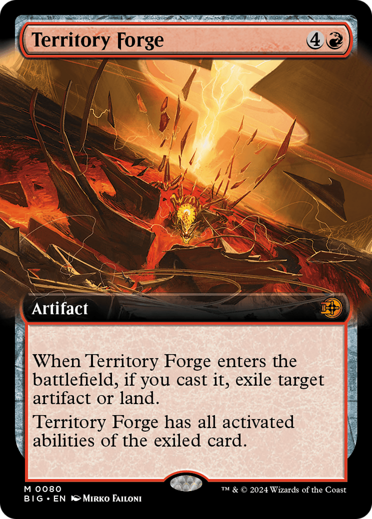 Territory Forge (Extended Art) [Outlaws of Thunder Junction: The Big Score] | Devastation Store