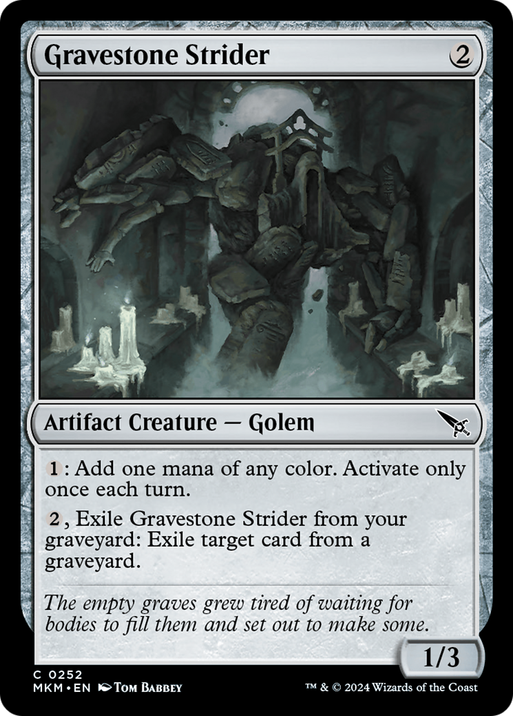 Gravestone Strider [Murders at Karlov Manor] | Devastation Store