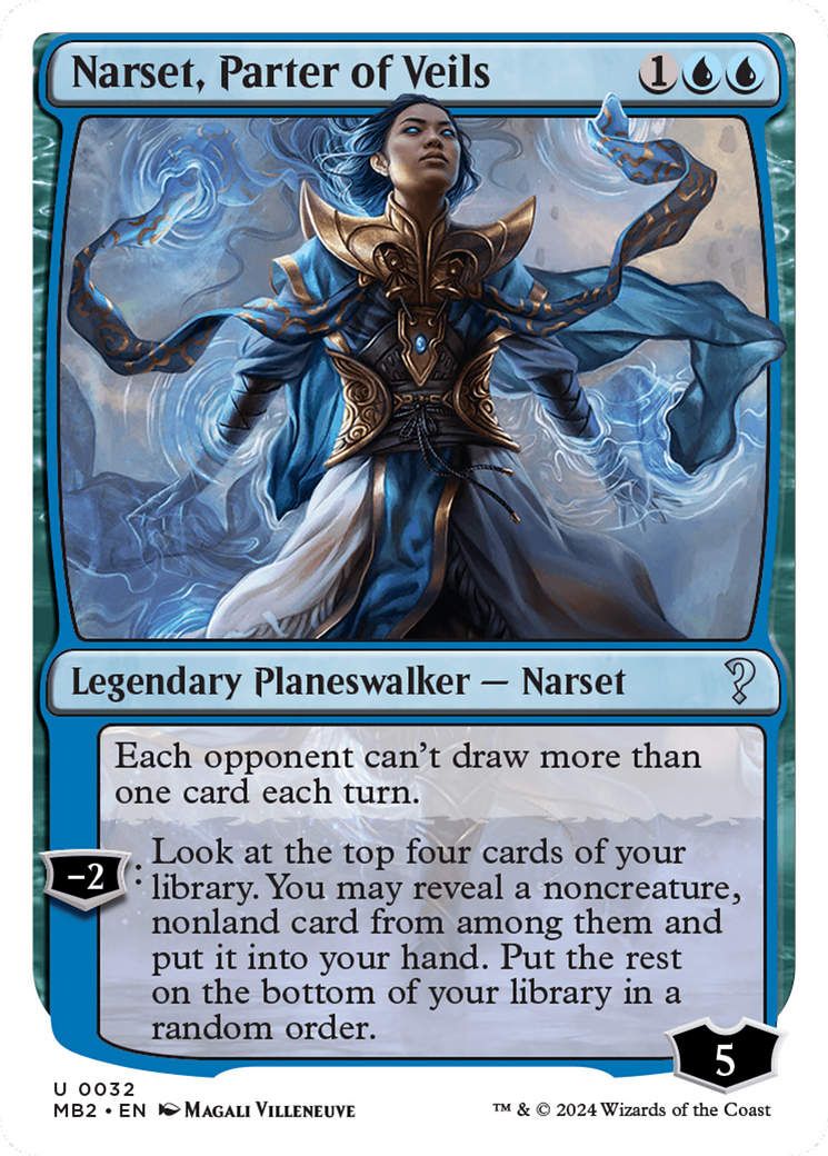Narset, Parter of Veils (White Border) [Mystery Booster 2] | Devastation Store