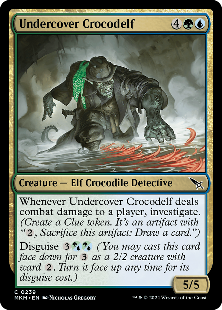 Undercover Crocodelf (Green) [Murders at Karlov Manor] | Devastation Store