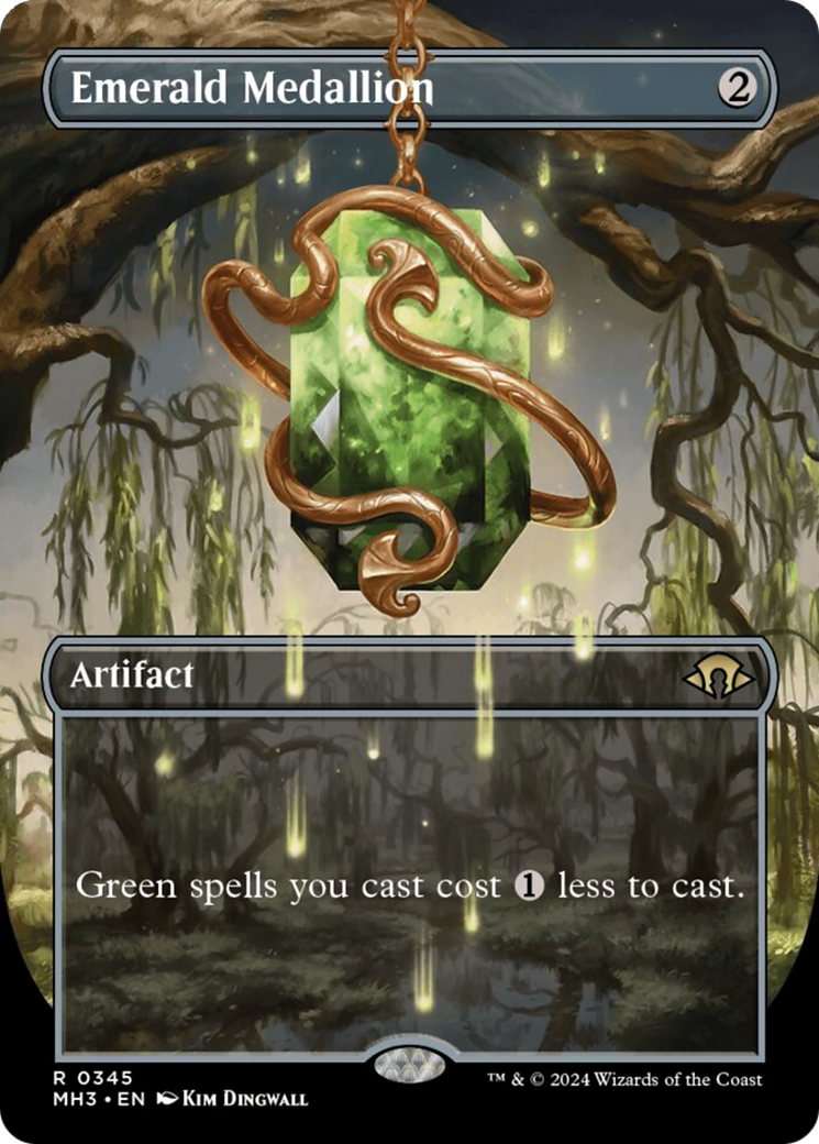 Emerald Medallion (Borderless) [Modern Horizons 3] | Devastation Store