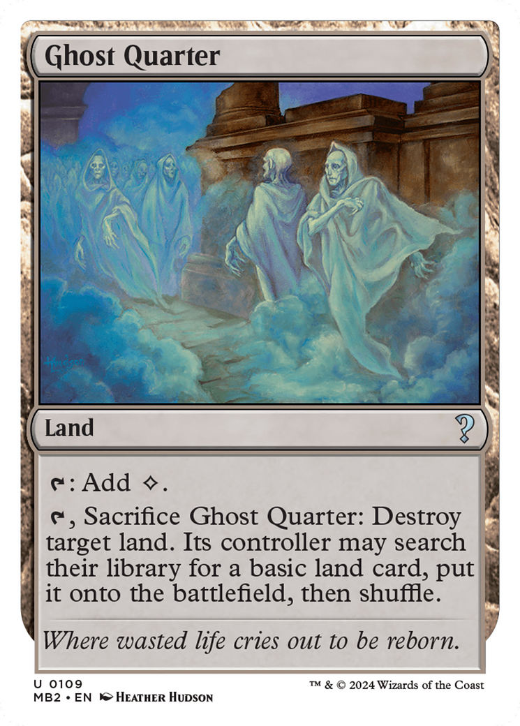 Ghost Quarter (White Border) [Mystery Booster 2] | Devastation Store