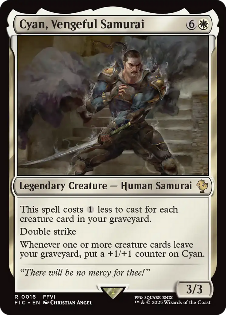 Cyan, Vengeful Samurai [FINAL FANTASY Commander] | Devastation Store