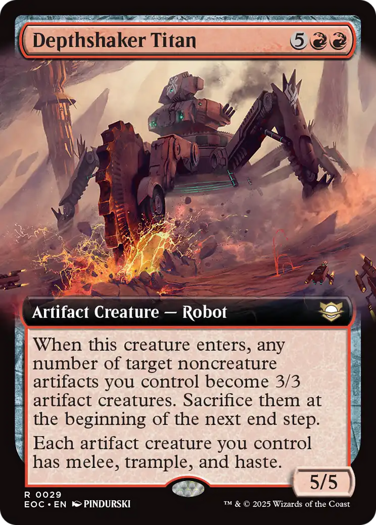 Depthshaker Titan (Extended Art) [Edge of Eternities Commander] | Devastation Store