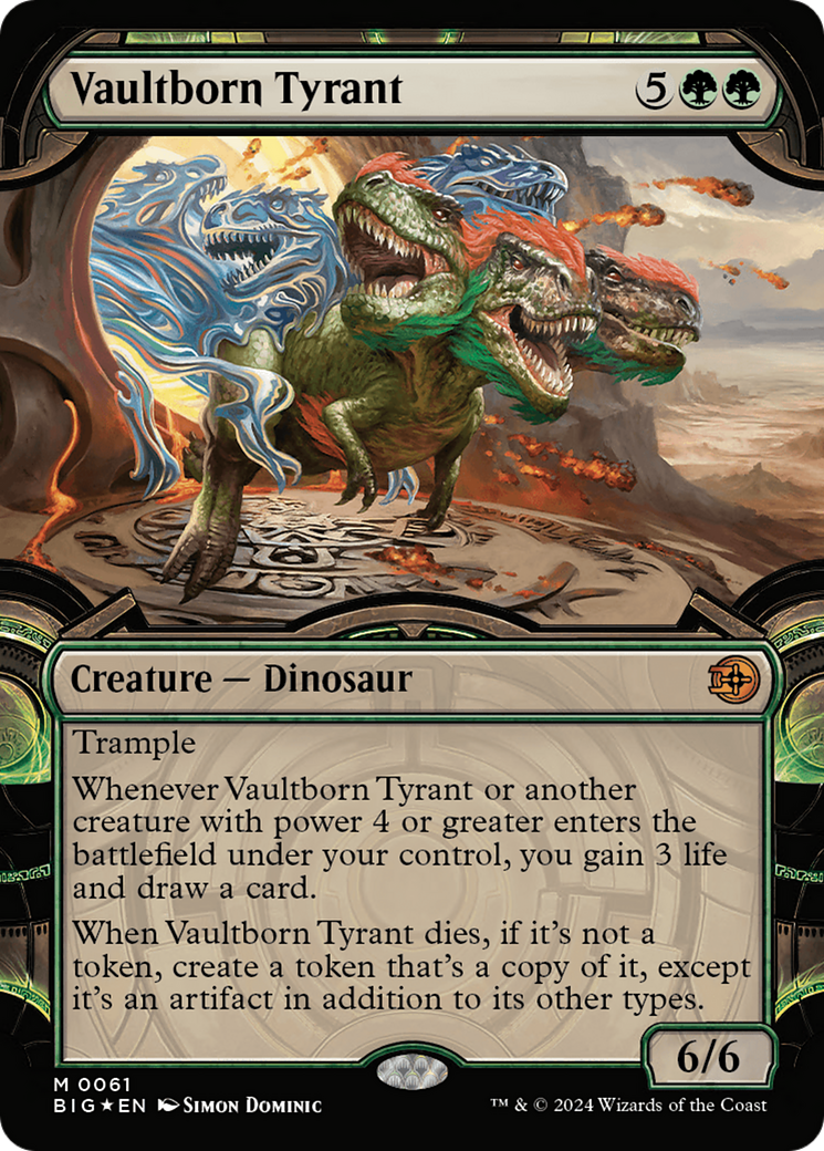 Vaultborn Tyrant (Showcase) (Raised Foil) [Outlaws of Thunder Junction: The Big Score] | Devastation Store