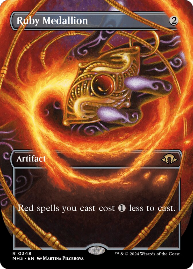 Ruby Medallion (Borderless) [Modern Horizons 3] | Devastation Store