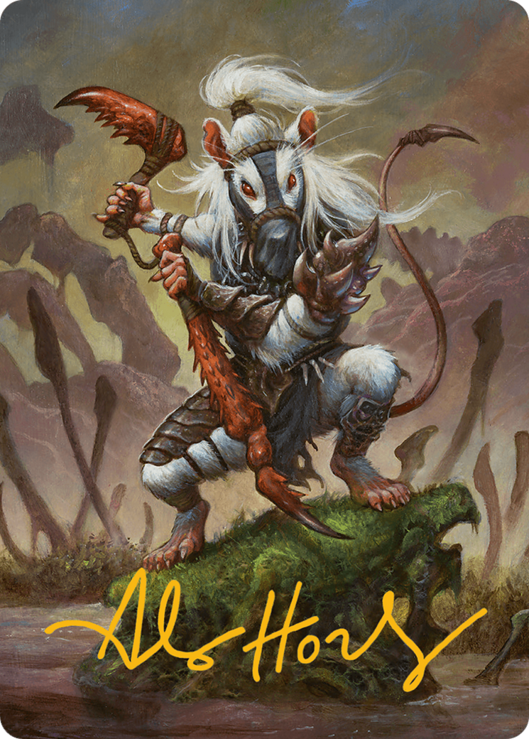 Ink-Eyes, Servant of Oni Art Card (Gold-Stamped Signature) [Bloomburrow Art Series] | Devastation Store
