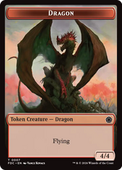 Dragon (0007) // Treasure Double-Sided Token [Foundations Commander Tokens] | Devastation Store