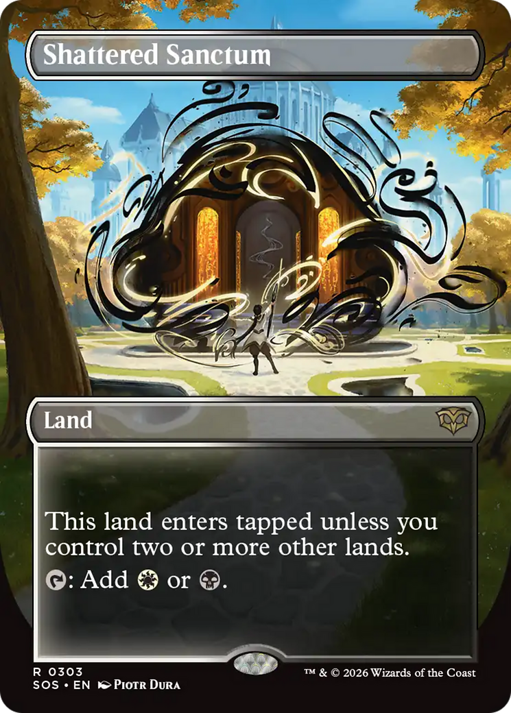 Shattered Sanctum (Borderless) [Secrets of Strixhaven] | Devastation Store