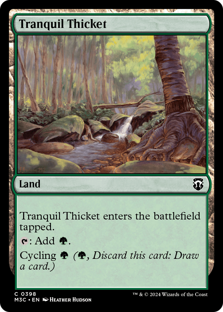 Tranquil Thicket (Ripple Foil) [Modern Horizons 3 Commander] | Devastation Store