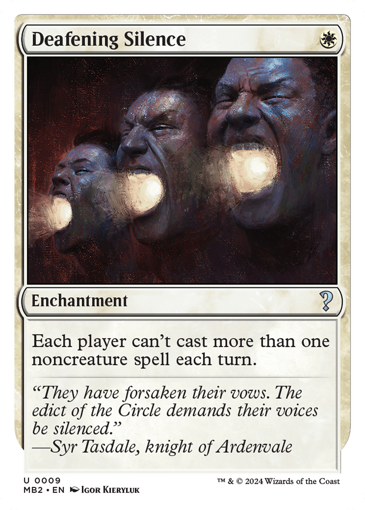 Deafening Silence (White Border) [Mystery Booster 2] | Devastation Store