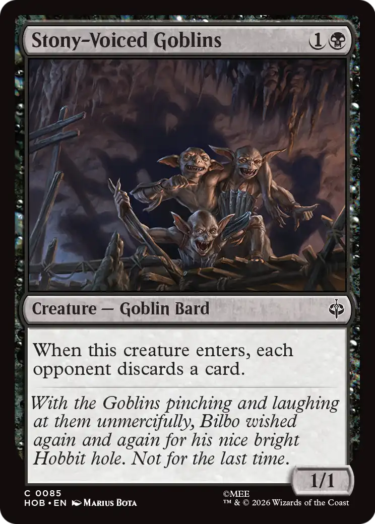 Stony-Voiced Goblins [The Hobbit] | Devastation Store