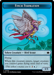 Rabbit // Finch Formation Double-Sided Token [Bloomburrow Tokens] | Devastation Store