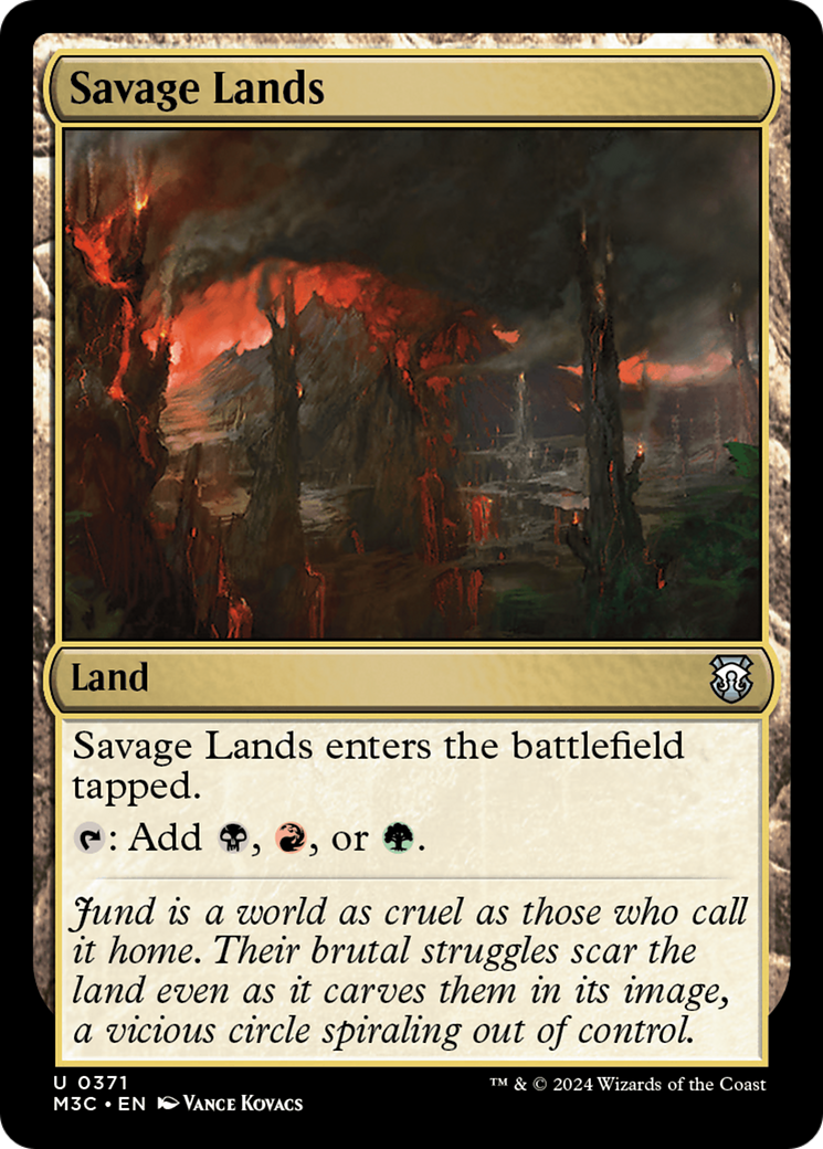 Savage Lands (Ripple Foil) [Modern Horizons 3 Commander] | Devastation Store