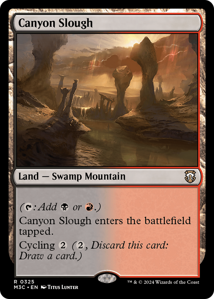 Canyon Slough (Ripple Foil) [Modern Horizons 3 Commander] | Devastation Store
