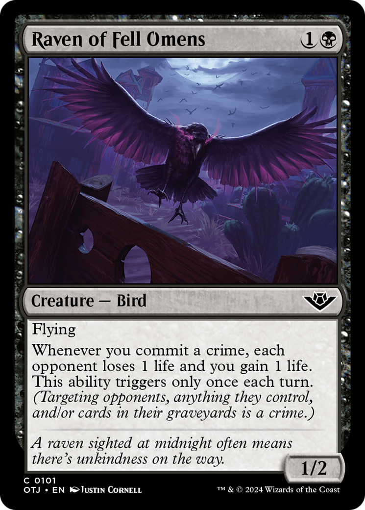 Raven of Fell Omens [Outlaws of Thunder Junction] | Devastation Store