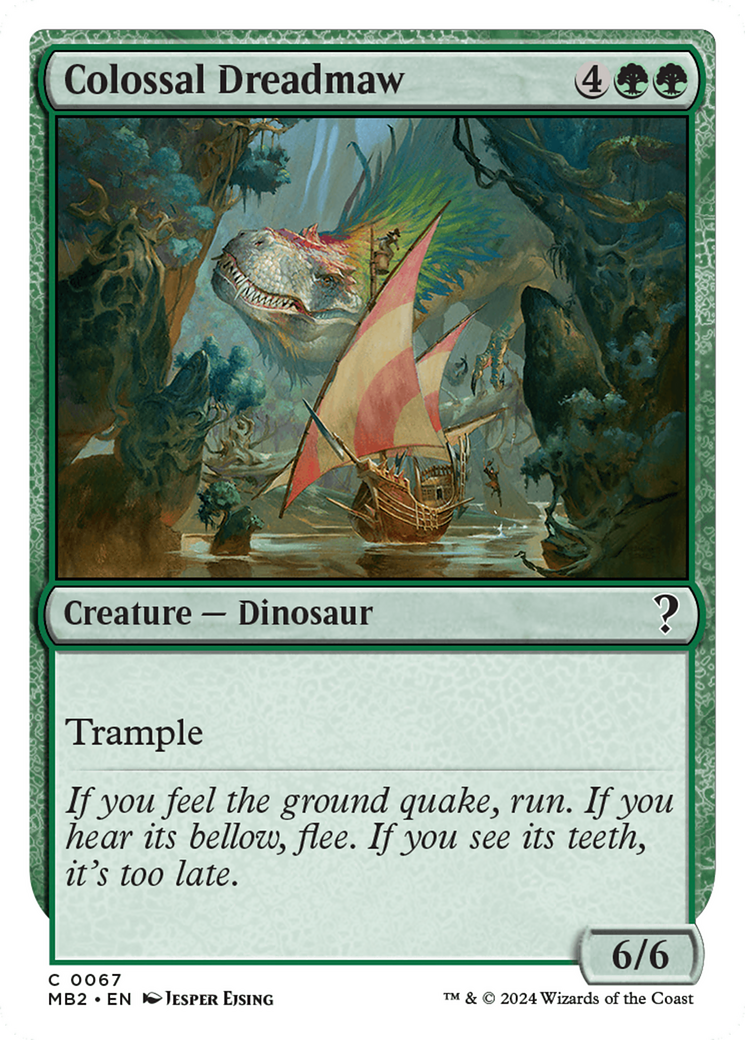 Colossal Dreadmaw (White Border) [Mystery Booster 2] | Devastation Store