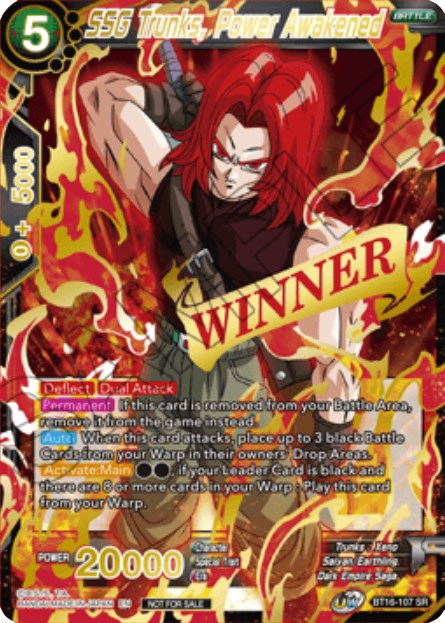 SSG Trunks, Power Awakened (Event Pack 10) (BT16-107) [Tournament Promotion Cards] | Devastation Store