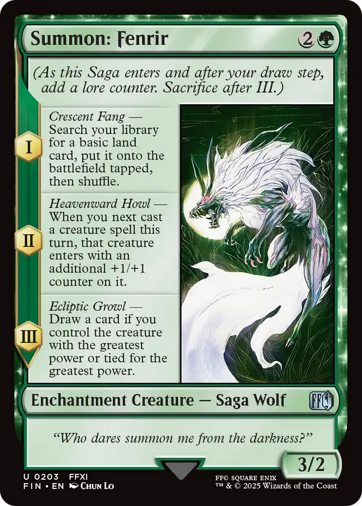 Summon: Fenrir [FINAL FANTASY] | Devastation Store