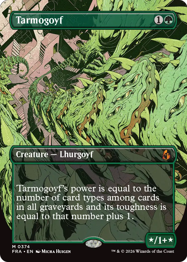 Tarmogoyf (Borderless) [Reality Fracture] | Devastation Store