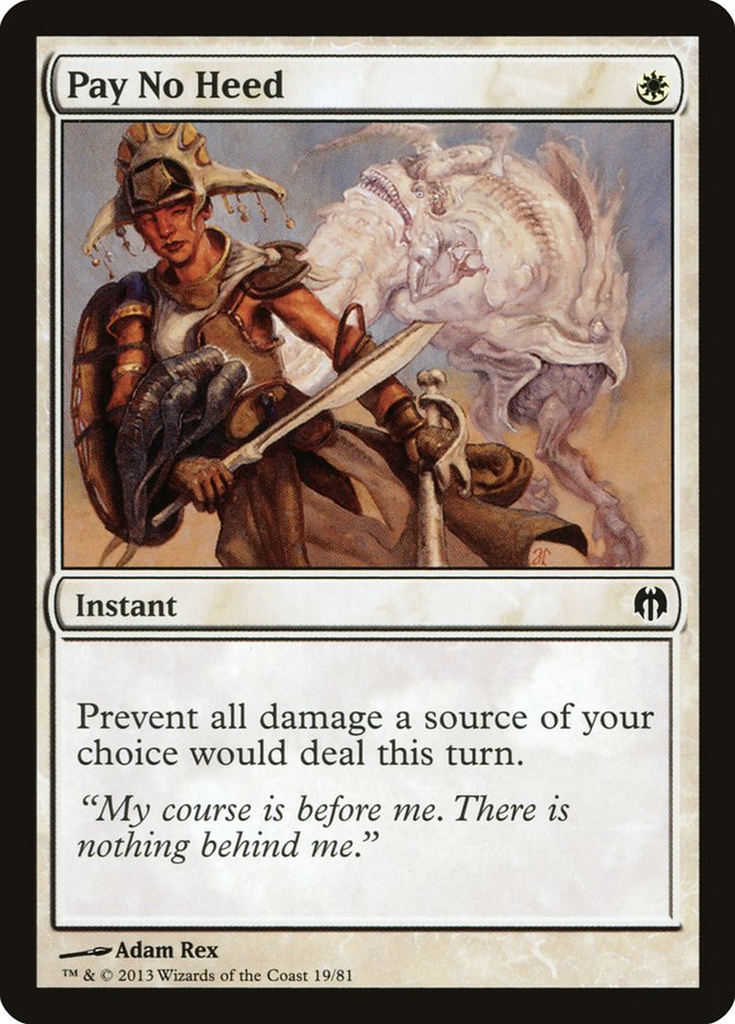 Pay No Heed [Duel Decks: Heroes vs. Monsters] | Devastation Store